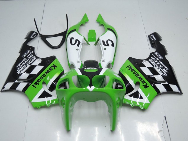 Purchase 1996-2003 Green Black and White Kawasaki ZX7R Motor Fairings Canada