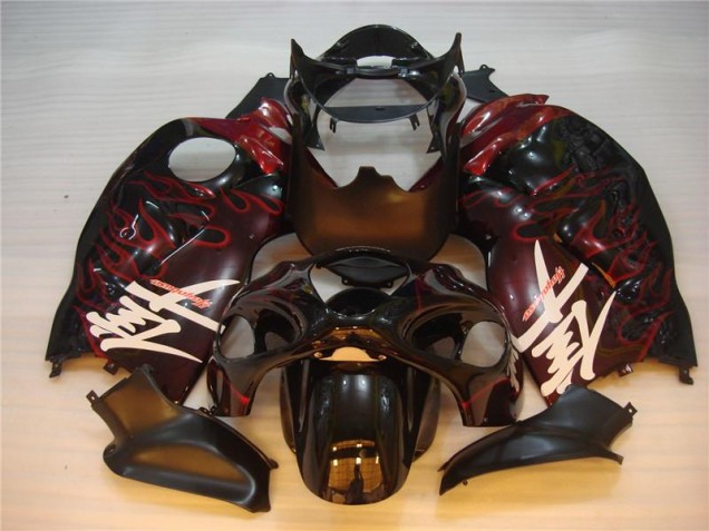 Purchase 1996-2007 Black Red Flame Suzuki GSXR 1300 Hayabusa Motorbike Fairing Canada