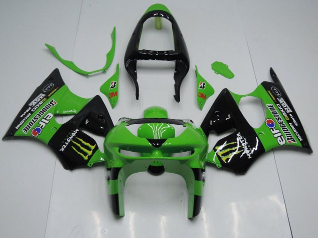 Purchase 1998-1999 Green Monster Kawasaki ZX6R Motor Bike Fairings Canada