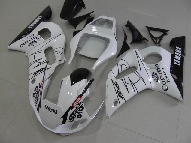 Purchase 1998-2002 White Black Corona Yamaha YZF R6 Motorcycle Fairing Kits Canada