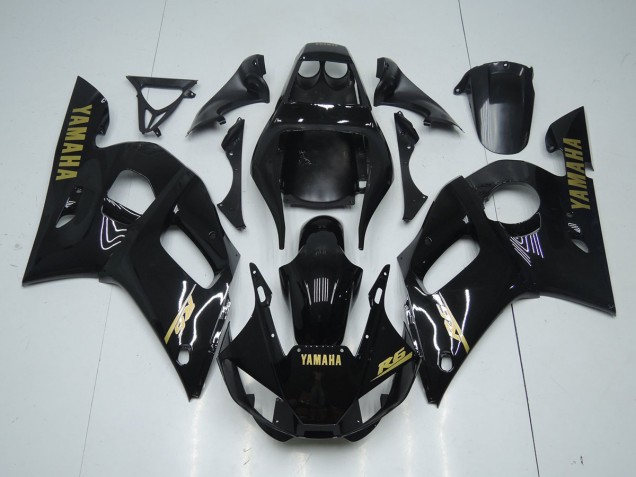 Purchase 1998-2002 Glossy Black Gold Sticker Yamaha YZF R6 Bike Fairings Canada