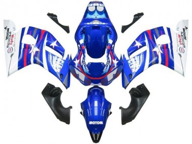 Purchase 1998-2002 Blue White Star Fiat Yamaha YZF R6 Motorcyle Fairings Canada