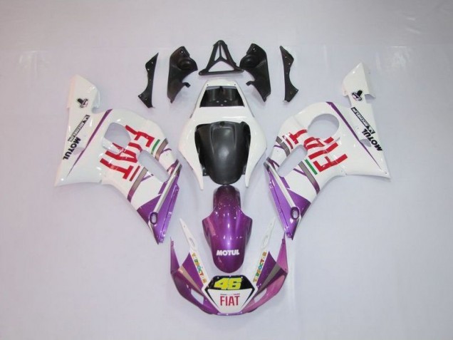 Purchase 1998-2002 White Purple Fiat 46 Yamaha YZF R6 Motor Fairings Canada