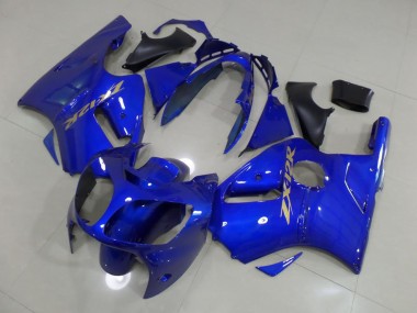 Purchase 2000-2001 Blue with Gold Sticker Kawasaki ZX12R Replacement Motorcycle Fairings Canada