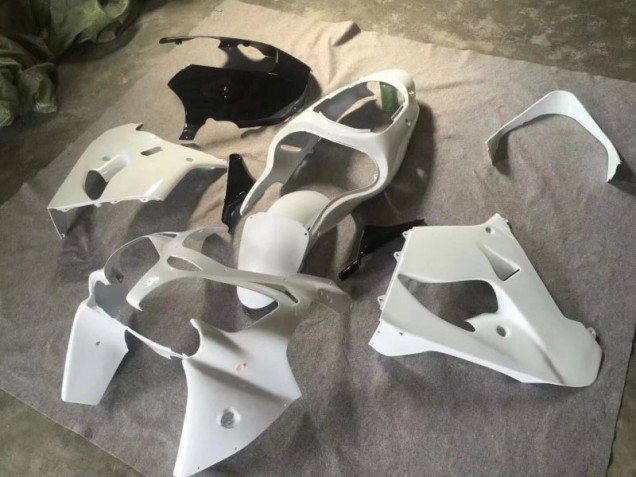 Purchase 2000-2001 Pure White Glossy Black Kawasaki ZX9R Motorcycle Fairings Kits Canada