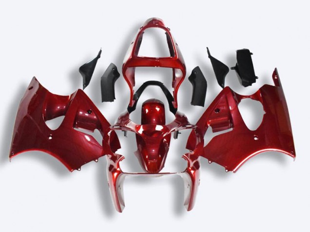 Purchase 2000-2002 Red Kawasaki ZX6R Motorcycle Fairings Canada