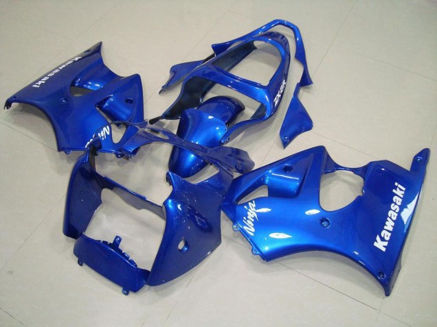 Purchase 2000-2002 Blue with White Decals Kawasaki ZX6R Motorcycle Replacement Fairings Canada