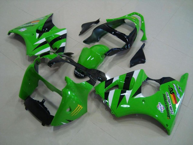 Purchase 2000-2002 Green Black Kawasaki ZX6R Motor Fairings Canada