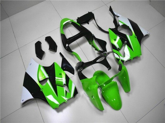 Purchase 2000-2002 Green White Black Kawasaki ZX6R Bike Fairing Kit Canada