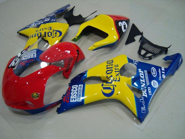 Purchase 2000-2002 Red Yellow Blue Corona Race Suzuki GSXR 1000 Motorbike Fairings Canada