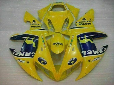 Purchase 2002-2003 Yellow Yamaha YZF R1 Motorcycle Fairing Kit Canada