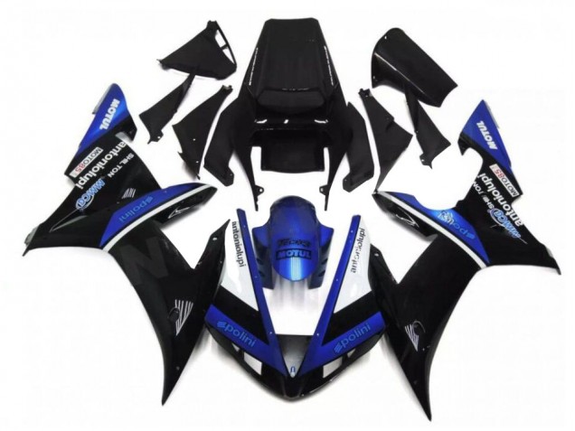 Purchase 2002-2003 Black Blue Yamaha YZF R1 Bike Fairing Kit Canada