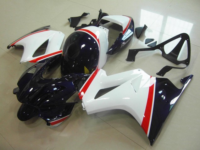 Purchase 2002-2013 White Dark Blue Honda VFR800 Motorbike Fairing Canada