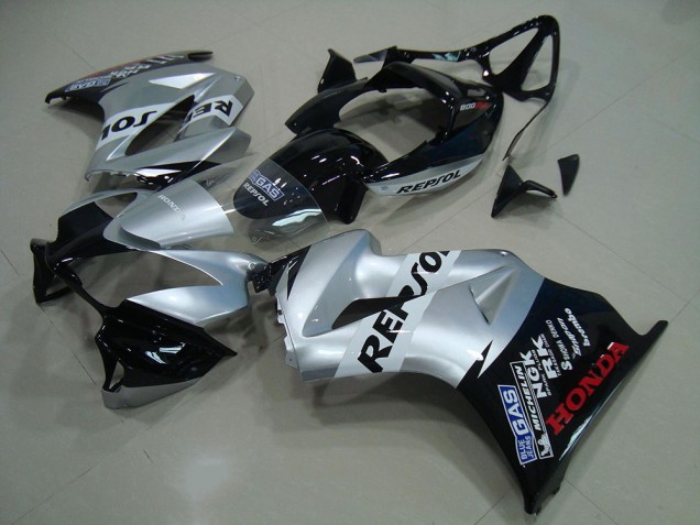 Purchase 2002-2013 Silver Repsol Honda VFR800 Moto Fairings Canada