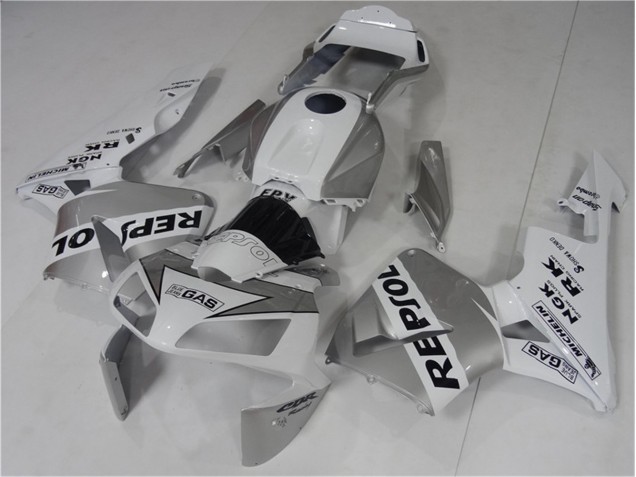 Purchase 2003-2004 Silve White Black Repsol Honda CBR600RR Bike Fairings Canada