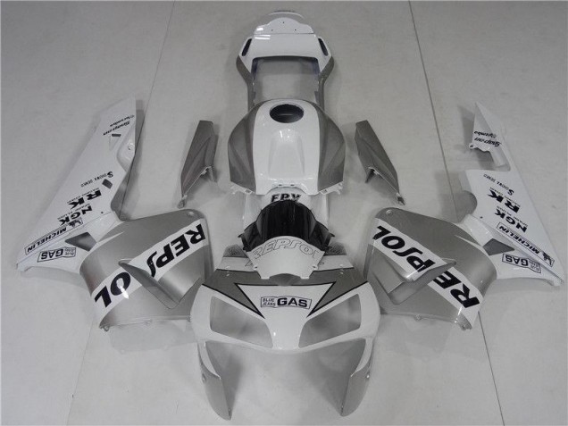 Purchase 2003-2004 Silve White Black Repsol Honda CBR600RR Bike Fairings Canada