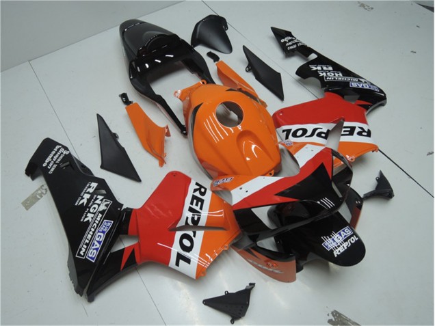 Purchase 2003-2004 Orange Red Black Repsol Honda CBR600RR Motor Bike Fairings Canada