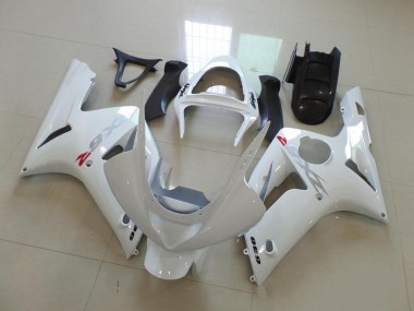 Purchase 2003-2004 White with Silver Decals Kawasaki ZX6R Motorcycle Fairings Canada