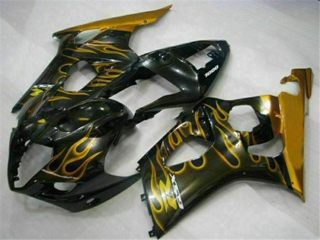 Purchase 2003-2004 Gold Black Suzuki GSXR 1000 Motorcycle Fairing Kit Canada