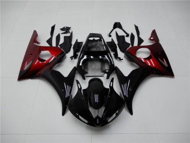 Purchase 2003-2005 Black Red Yamaha YZF R6 Motorcycle Replacement Fairings Canada