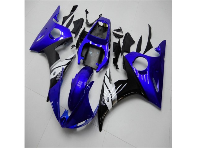 Purchase 2003-2005 Blue White Black Yamaha YZF R6 Motorcycle Fairings Kit Canada