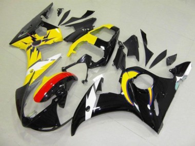 Purchase 2003-2005 Moon Black Yellow Yamaha YZF R6 Motorcycle Fairings Kits Canada