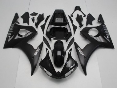 Purchase 2003-2005 Black with Silver Decals Yamaha YZF R6 Motorcycle Fairing Kits Canada