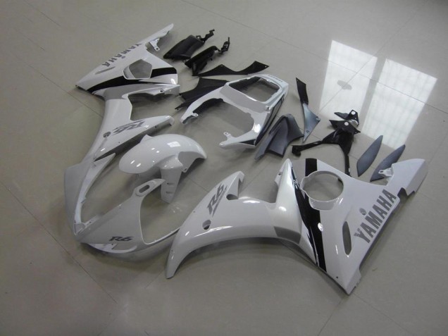 Purchase 2003-2005 White and Grey Decals Yamaha YZF R6 Bike Fairing Kit Canada