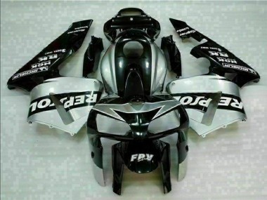 Purchase 2005-2006 Black Silver Repsol Honda CBR600RR Motorcycle Fairings Kit Canada