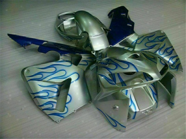 Purchase 2005-2006 White Blue Flame Honda CBR600RR Motorcycle Fairing Kit Canada