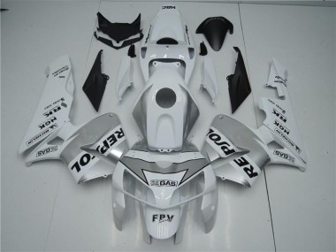 Purchase 2005-2006 White Silver Black Repsol Honda CBR600RR Motorbike Fairing Canada