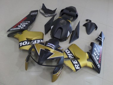 Purchase 2005-2006 Black Gold Repsol Honda CBR600RR Motorcycle Fairings Kit Canada