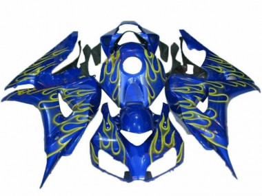 Purchase 2006-2007 Yellow Flame Blue Honda CBR1000RR Replacement Fairings Canada