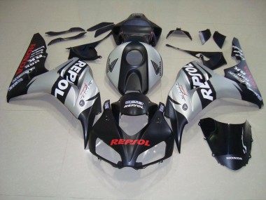 Purchase 2006-2007 Matte Black Silver Repsol Honda CBR1000RR Motorcycle Fairing Canada