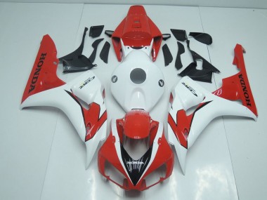 Purchase 2006-2007 Orange Red and White Honda CBR1000RR Moto Fairings Canada