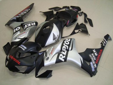 Purchase 2006-2007 Matte Black Silver Repsol Honda CBR1000RR Replacement Fairings Canada