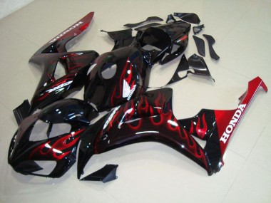 Purchase 2006-2007 Red Flame Honda CBR1000RR Motorcylce Fairings Canada