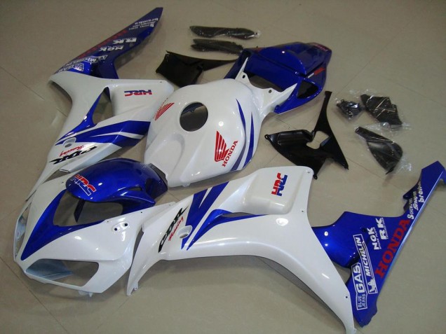 Purchase 2006-2007 White and Blue Honda CBR1000RR Replacement Fairings Canada