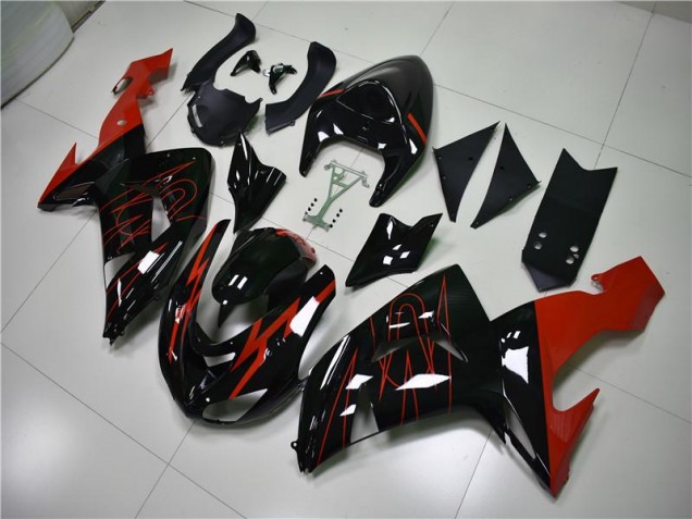 Purchase 2006-2007 Black Red Kawasaki ZX10R Motorcycle Fairings Canada