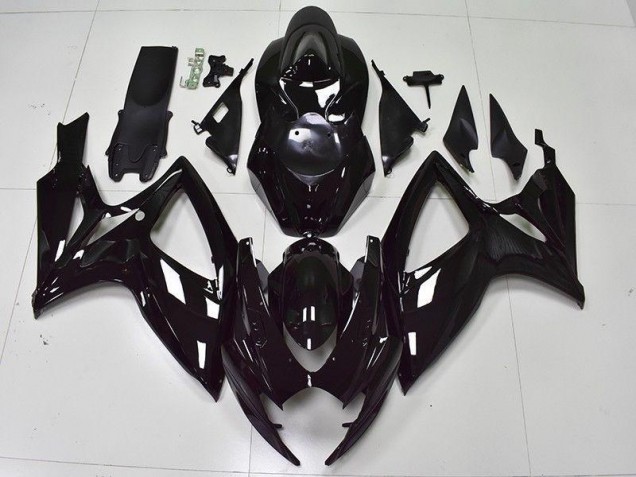 Purchase 2006-2007 Glossy Black Suzuki GSXR 600/750 Bike Fairing Canada