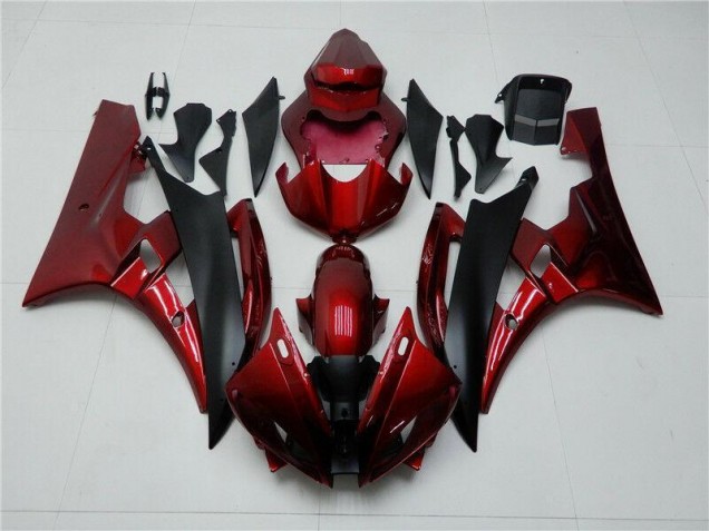 Purchase 2006-2007 Red Black Yamaha YZF R6 Bike Fairings Canada