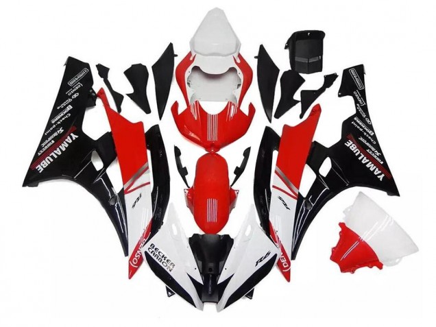 Purchase 2006-2007 White Red Black Yamaha YZF R6 Replacement Fairings Canada