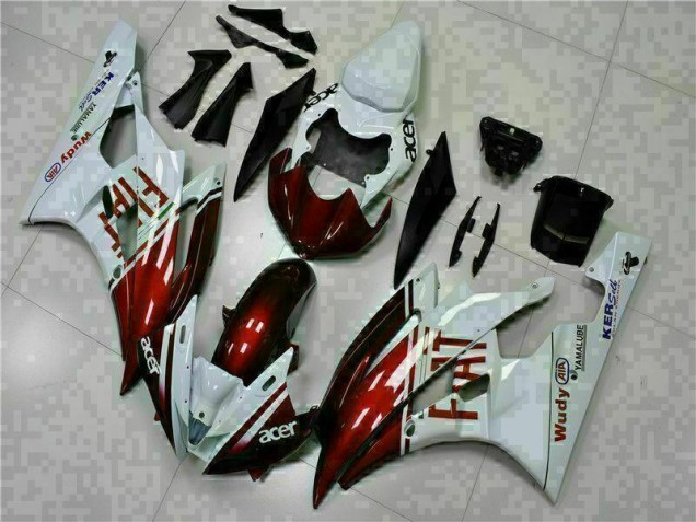 Purchase 2006-2007 Brown White Yamaha YZF R6 Motorcycle Fairing Kit Canada