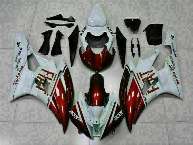 Purchase 2006-2007 Brown White Yamaha YZF R6 Motorcycle Fairing Kit Canada