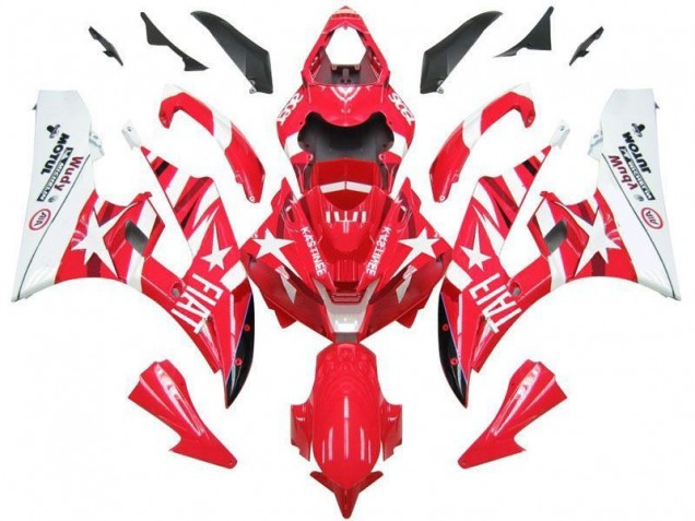 Purchase 2006-2007 Red White Star Fiat Yamaha YZF R6 Motorbike Fairings Canada