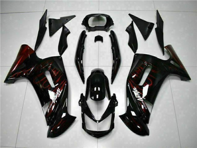 Purchase 2006-2008 Red Flame Kawasaki EX650 Motorcycle Fairing Canada