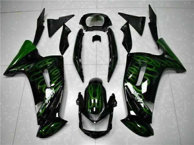 Purchase 2006-2008 Green Flame Kawasaki EX650 Motorcycle Fairing Kits Canada