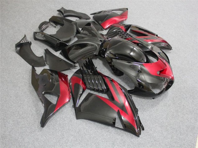 Purchase 2006-2011 Black Red Kawasaki ZX14R ZZR1400 Bike Fairings Canada