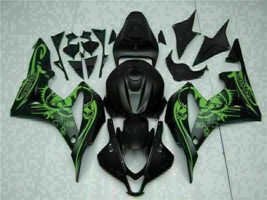 Purchase 2007-2008 Black Green Honda CBR600RR Motorcycle Fairing Kits Canada