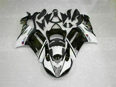 Purchase 2007-2008 Black White Kawasaki ZX6R Bike Fairings Canada